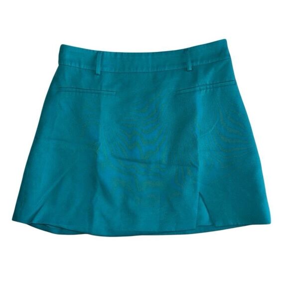 The Frolic Women's Zues Mini Skirt in Teal Blue Size 6 - Picture 4 of 7